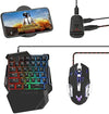 Combo Gamer Para Celulartablet Teclado Mouse Convertidor