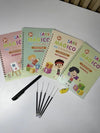 Set Cuadernos Montessori Niños Aprender A Escribir Reutilizable
