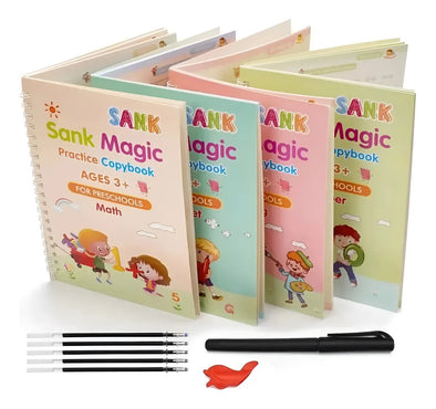 Set Cuadernos Montessori Niños Aprender A Escribir Reutilizable