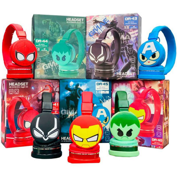 Audifonos Inalambricos Para Niños Superheroes