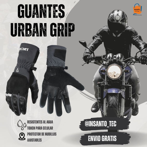 Guantes de Moto UrbanGrip Resistentes al Agua
