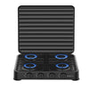 Estufa A Gas 4 Puestos Portatil Con Tapa Sokany 8,8kw Negro