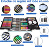 Kit/set De Arte Dibujo Maletin Metalico 145 Piezas Niños