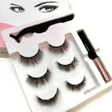 Pestañas Magneticas 5 Imanes Delineado Magnetico Pinzas Mº5