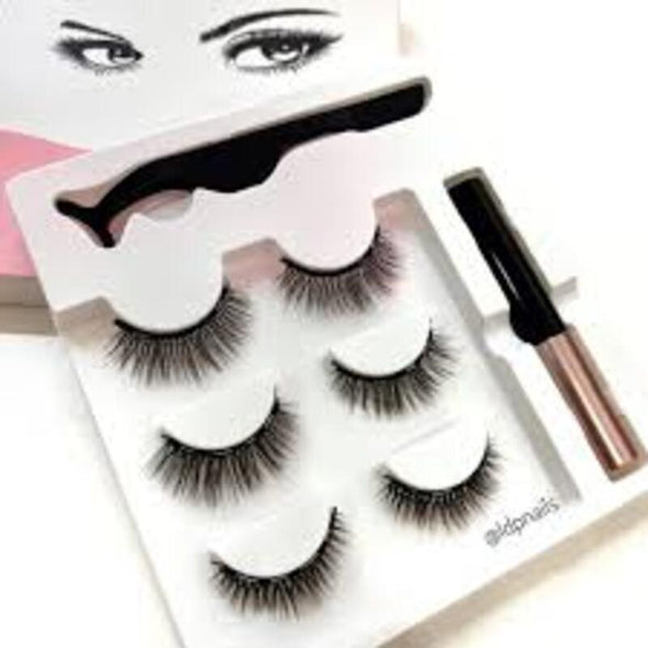 Pestañas Magneticas 5 Imanes Delineado Magnetico Pinzas Mº5