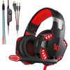 Audífonos Gamer Kotion G2000  Azul, Naranja y Roja Con Luz Led