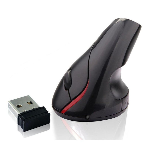 Mouse vertical inalámbrico recargable Weibo WB-881 negro