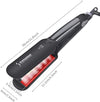 Plancha Profesional de Cabello A Vapor Placa Ancha con Infrarrojo