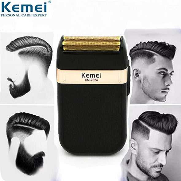 Máquina Afeitadora Shaver Kemei Km-2024 Negra 100v/240v