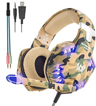 Audífonos Gamer En Diadema Kotion G2600 Microfono Usb Y Led