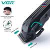 Peluquera Inalambrica Profesional Vgr 282 negra con Pantalla LED