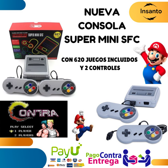 Consola de Video Juego con 620 juegos INCLUIDOS