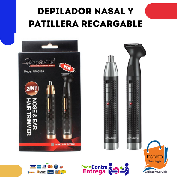 Maquina Depiladora De Nariz Oidos cejas y patillera Inalambrica