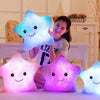 Almohada Cojin Estrella Luminosa Peluche Con Luz LED