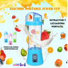 Maquina Licuadora Extractor de jugos Portátil 380ml, Usb, Recargable