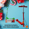 Patineta Scooter Metalica con ruedas que alumbran