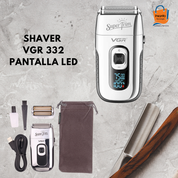 Barbera Afeitadora Electrica  Vgr V-332 Recargable Usb