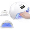 Combo Lampara Led/uv Uñas 48 Wats + Kit Pulidor