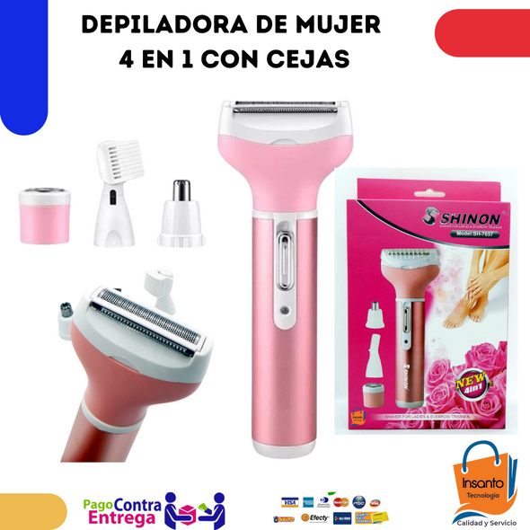 Depilador De cejas, cara y Piernas 4 en 1