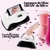 Lámpara De Uñas Led/Uv 168w Con Soporte Para Celular
