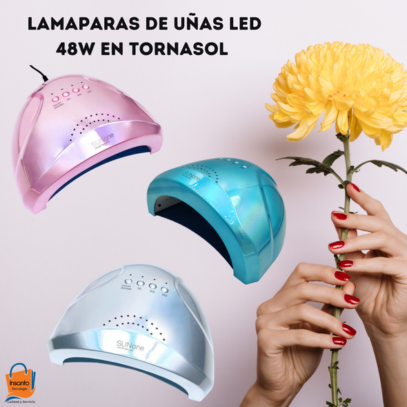 Lampara para Uñas Sun One Uv/Led Tornasol de 48w
