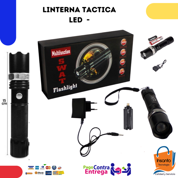 Linterna Multifuncional  Led De Alta Potencia