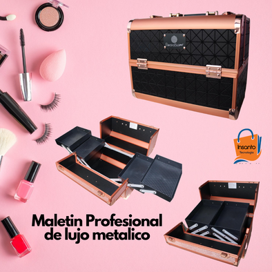 Maletin Profesional Metalica de lujo con 4 Compartimientos
