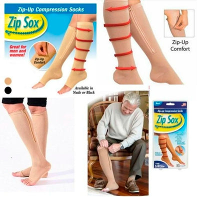 Medias De Compresión Anti Varices con Cremallera