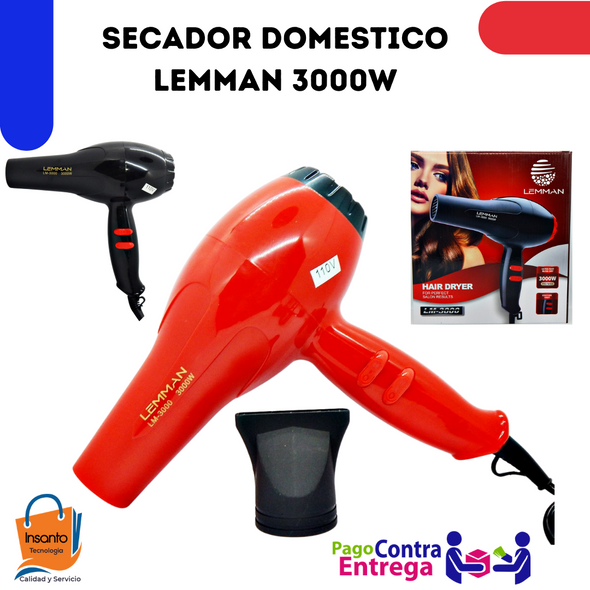 Secador Potente De Cabello Lm 3000w